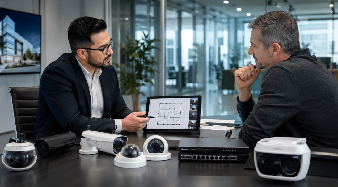surveillance camera system installation